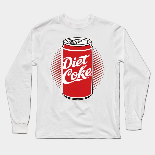 Diet Coke Long Sleeve T-Shirt by SimpliPrinter